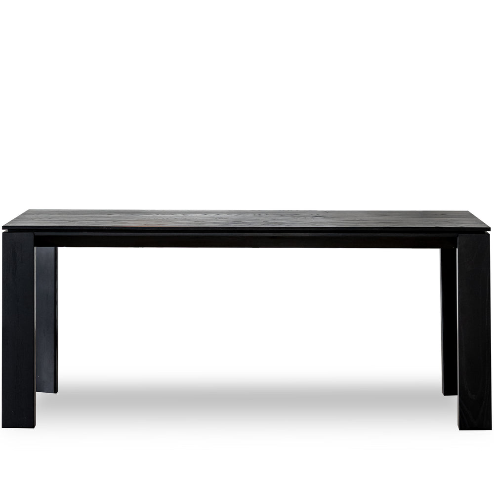 Minimalist ash wood dining table kor in still life.