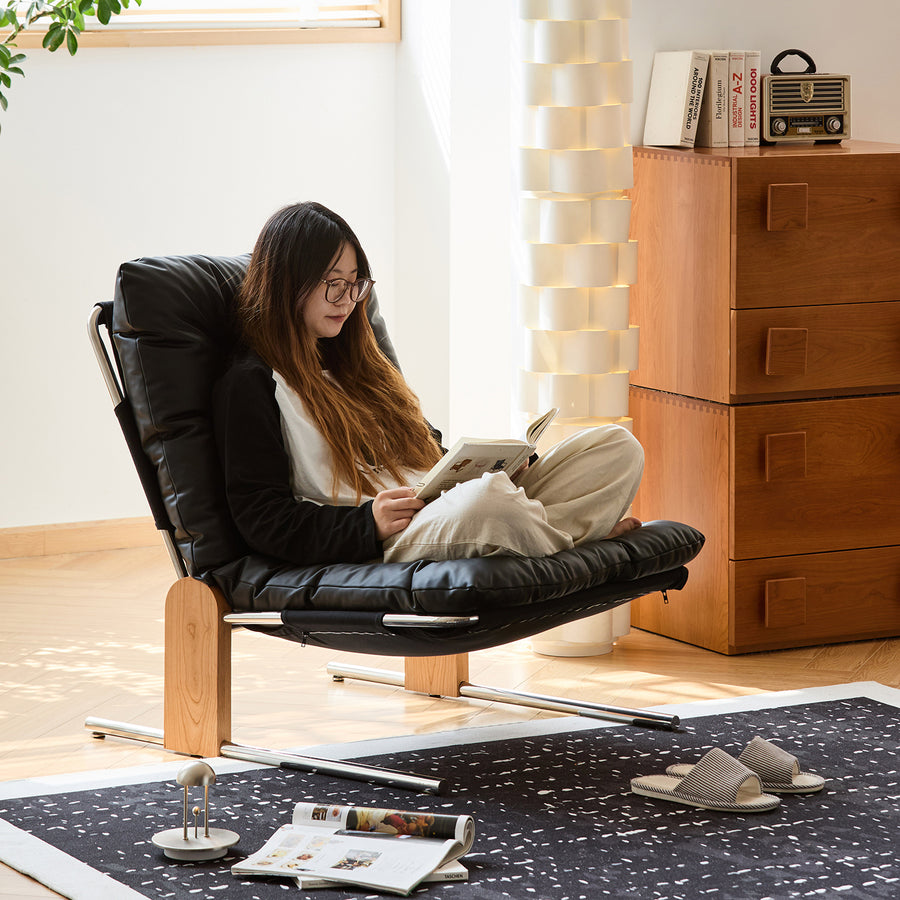 Scandinavian microfiber leather 1 seater sofa chair tessidi color swatches.