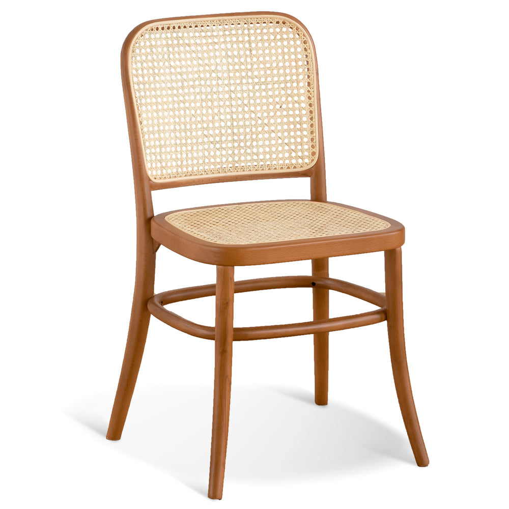 Scandinavian rattan dining chair no811 in white background.