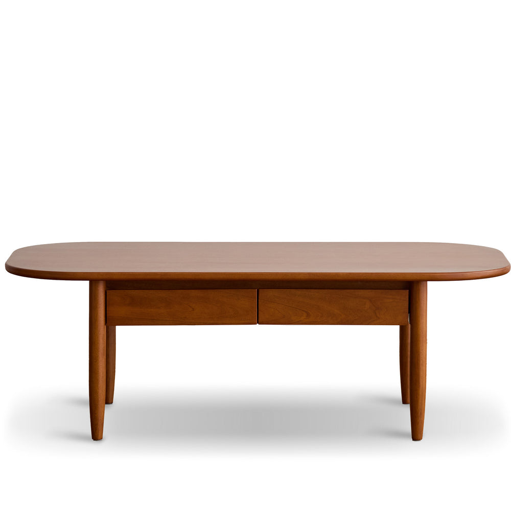 Vintage boxwood coffee table vista in white background.