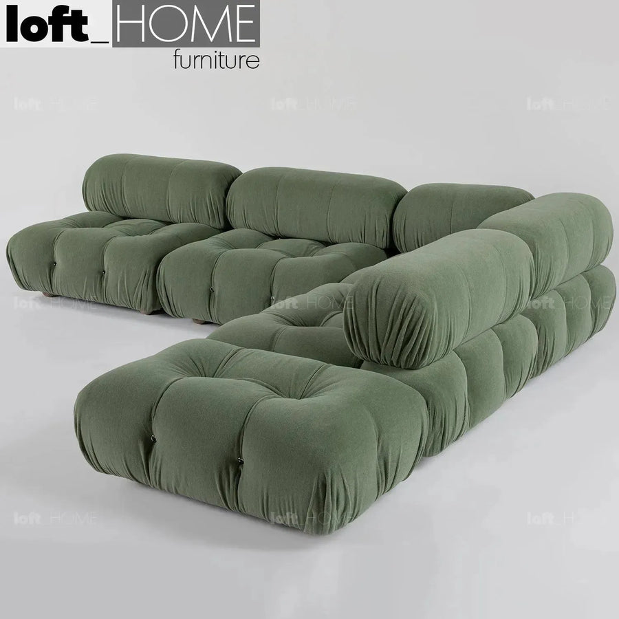 Contemporary fabric l shape sectional sofa camaleonda 3+l+ottoman primary product view.