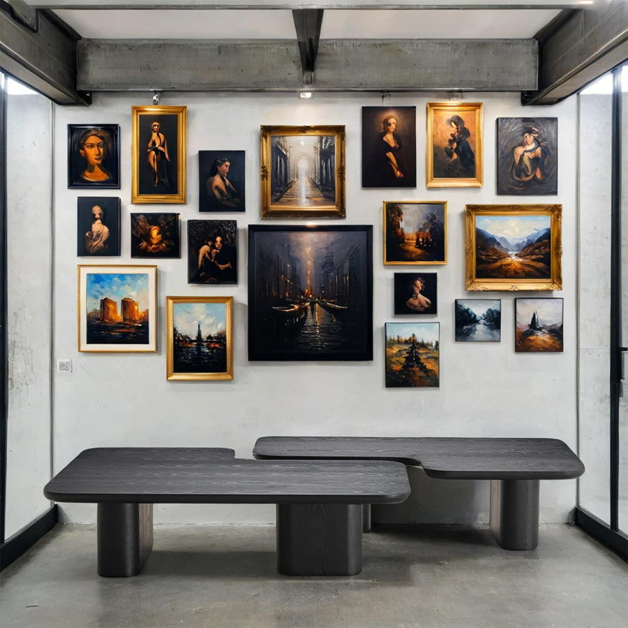 Japandi ash wood coffee table noiru primary product view.