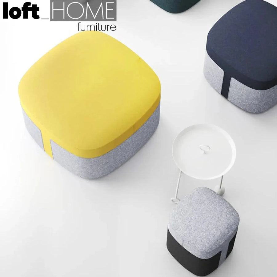 Modern fabric ottoman bag m primary product view.