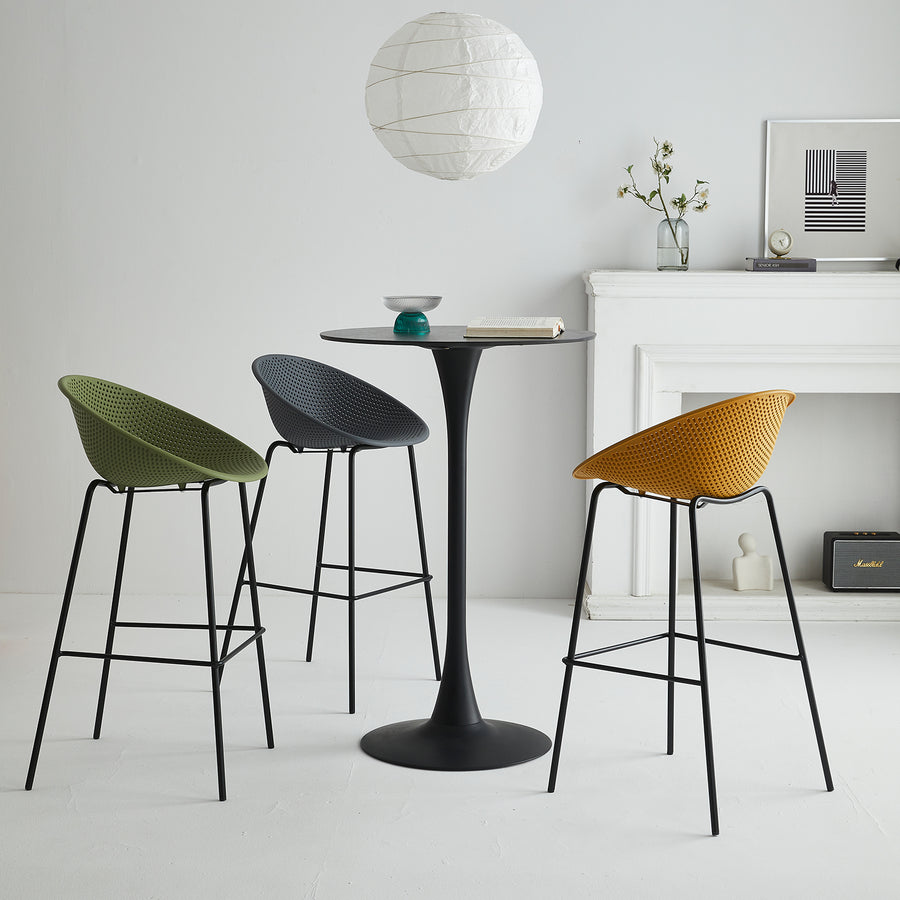 Contemporary plastic bar chair europa primary product view.