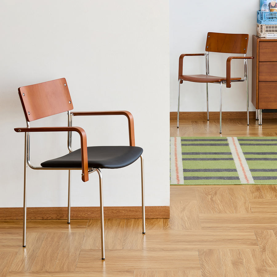 Scandinavian boxwood dining chair pinecone primary product view.